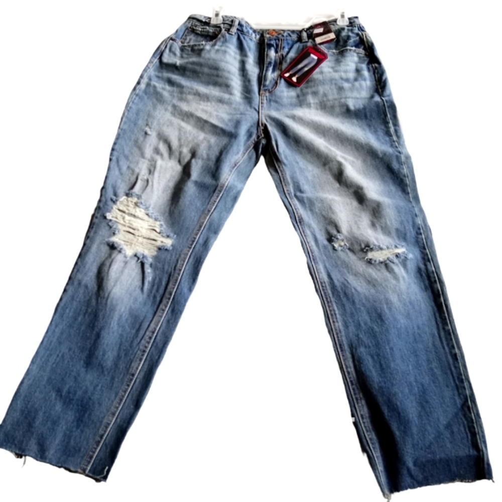 NWT NOBO JEANS 👖 Sz 17 Blue Distressed